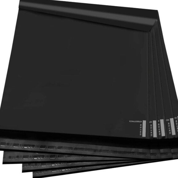 SET OF 10 - NEW - 10X13 Black Poly Mailers - Picture 1 of 5